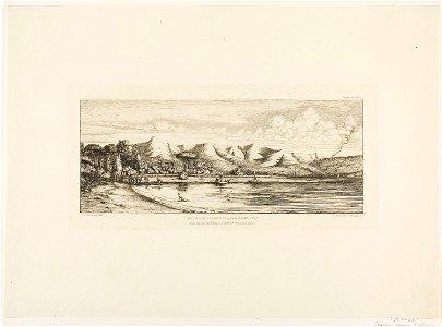Meryon - Seine Fishing off Collier’s Point, Akaroa, Banks’ Peninsula, 1845, 1927.4408.1