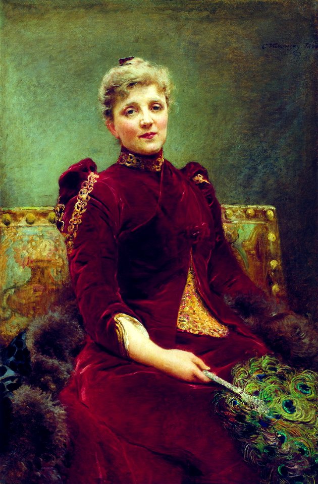 N.A.Khudekova by K.Makovsky (1890)