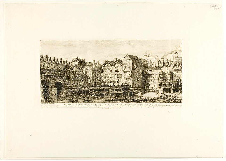 Meryon - View of Part of the City of Paris toward the Close of the XVII Century, 1927.4390