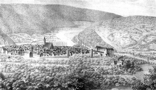 Münden vom Kattenbühl 1842