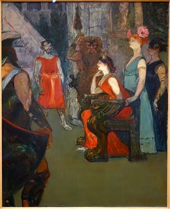 Messalina by Henri de Toulouse-Lautrec, French, 1900-1901, oil on canvas - Princeton University Art Museum - DSC07021