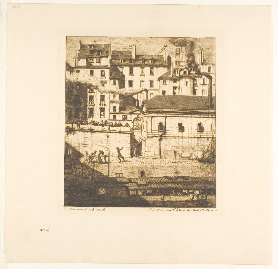 Meryon - The Mortuary, Paris, 1927.4379