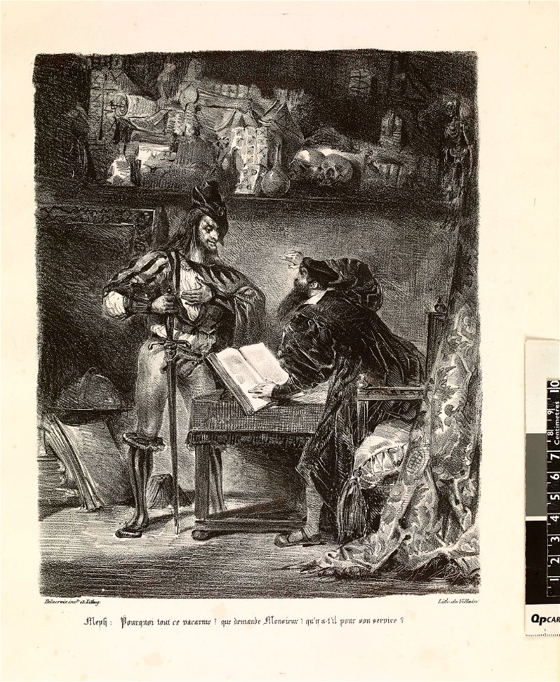 Méphistophélès apparaissant à Faust (Mephistopheles appearing to Faust) (BM 1924,1014.7.6)