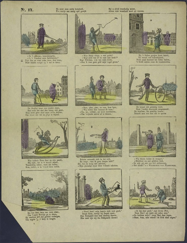 Na eerst eene nutte bezigheid, Een uurtje aan matig spel gewijd-Catchpenny print-Borms 0929