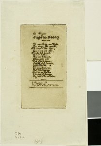 Meryon - Verses Dedicated to Eugène Bléry, No. 2, 1909.230