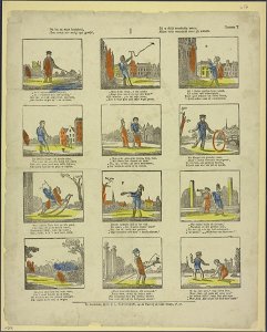 Na les en nutte bezigheid, Een uurtje aan matig spel gewijd-Catchpenny print-Borms 0927