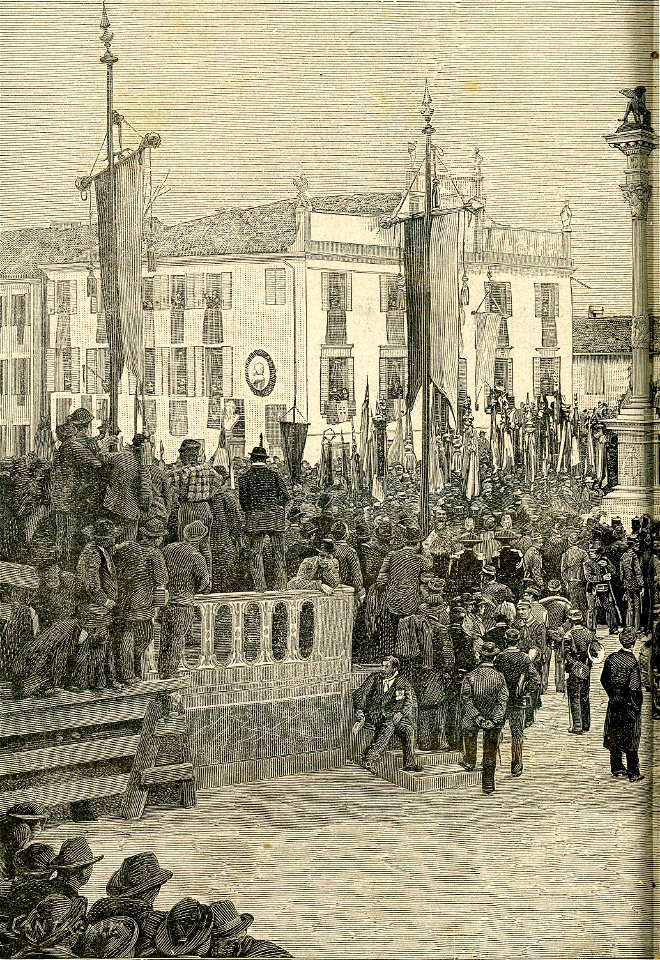 Mestre inaugurazione del monumento ai caduti