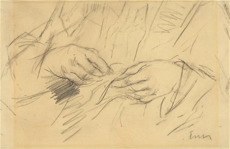 Naaiwerk (De handen), James Ensor, Mu.ZEE Oostende, SM000301