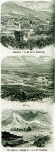 Nablous, the ancient Shekhem The Jordan leaving the sea of Tiberias Bethel - Ainsworth William Francis - 1870