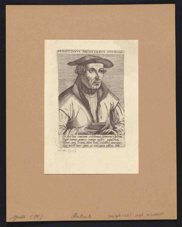 Münster Sebastian 1587 print by Philip Galle, S.III 55113, Prints Department, Royal Library of Belgium