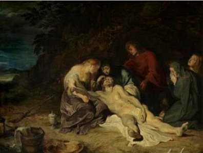 Naar Peter Paul Rubens - De bewening van Christus - 319 - Royal Museum of Fine Arts Antwerp. Free illustration for personal and commercial use.