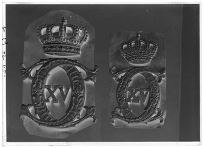 Namnchiffer C XV - Livrustkammaren - 60931-negative