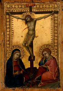 Naddo Ceccarelli - Crucified Christ with the Virgin and Saint John the Evangelist - 16.117 - Museum of Fine Arts