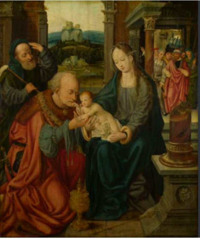 Naar Joos van Cleve - Aanbidding der wijzen - NG2155 - National Gallery