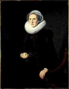 Naar Abraham Vinck - Portret van Mayken Baccher (1565-1612) - 18036 - Centraal Museum