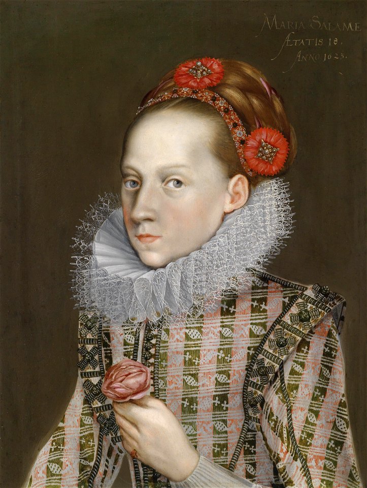 Münchener Hofmaler Portrait einer jungen Dame 1623