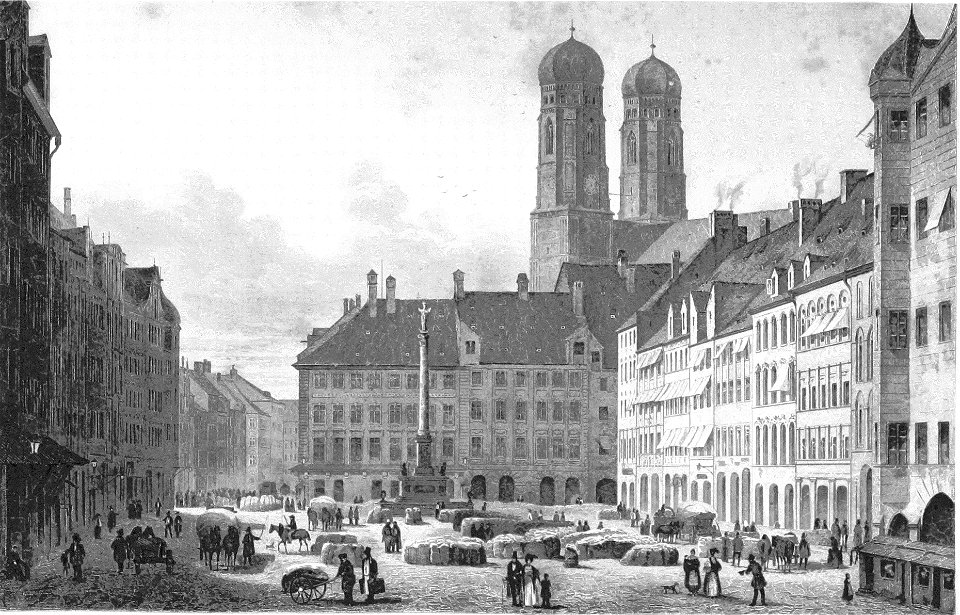 München Schrannenplatz Soeltl 1838