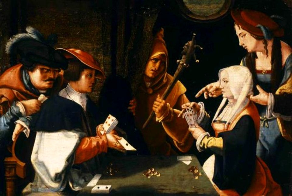 Naar Lucas van Leyden - Kaartspelers - 923 - Museum of Fine Arts, Budapest