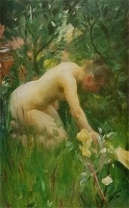 Nakenstudie i det gröna x Anders Zorn