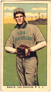 Nagle, Los Angeles Team, baseball card portrait LCCN2008676993