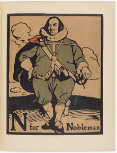 N for Nobleman - An Alphabet by William Nicholson (1899)