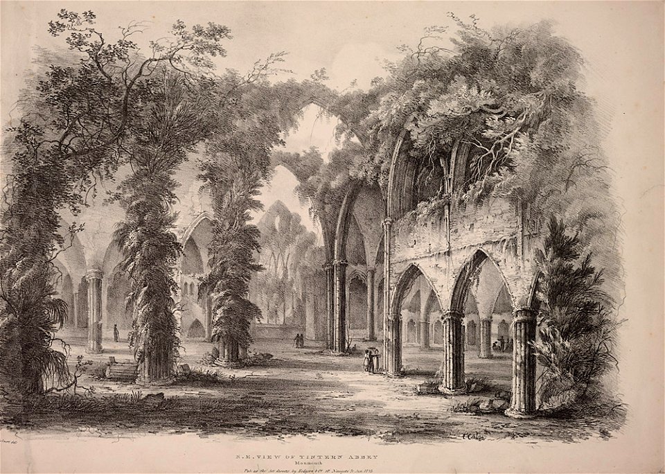 N. E. View of Tintern Abbey, Monmouth