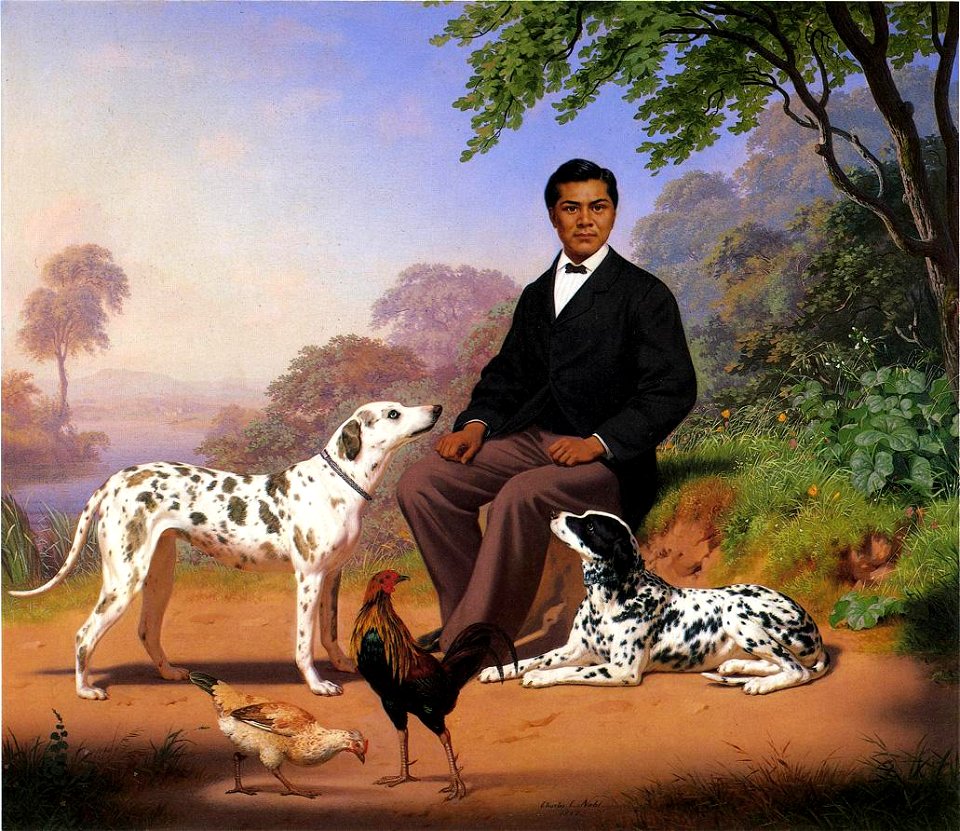Charles Christian Nahl, Sacramento Indian with Dogs 1867