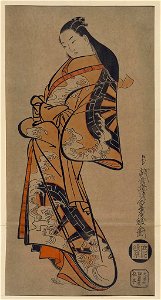 Nami ni goshoguruma moyō no tachi bijin LCCN2008660495