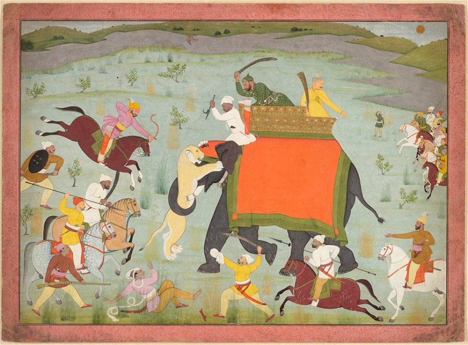 Nainsukh - Raja Balwant Singh's Hunt - 1957.98 - Arthur M. Sackler Museum