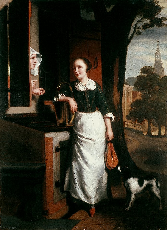 N. Maes - De dienstmaagd - DM-948-113 - Cultural Heritage Agency of the Netherlands Art Collection