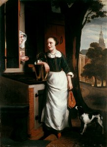 N. Maes - De dienstmaagd - DM-948-113 - Cultural Heritage Agency of the Netherlands Art Collection