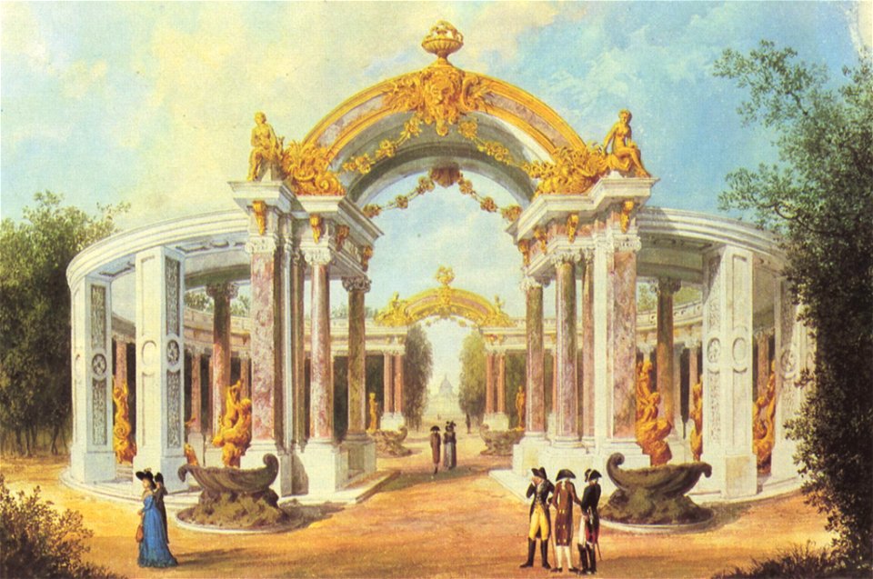 Johann Friedrich Nagel - Kolonnade im Rehgarten