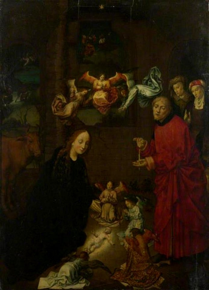 Naar Hugo van der Goes - De geboorte, in de nacht - NG2159 - National Gallery