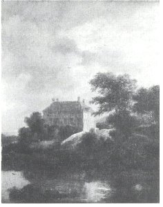 Naar Jacob van Ruisdael - Landschap met een landhuis - HK-152 - Kunsthalle Hamburg
