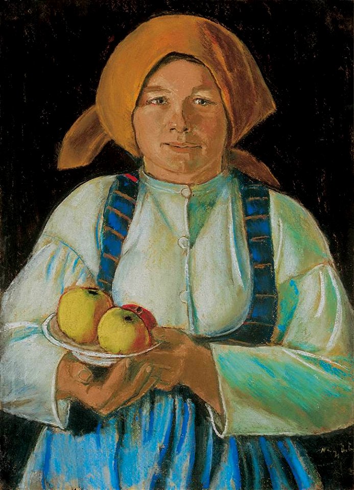 Nagy Young Woman Holding Apples 1934