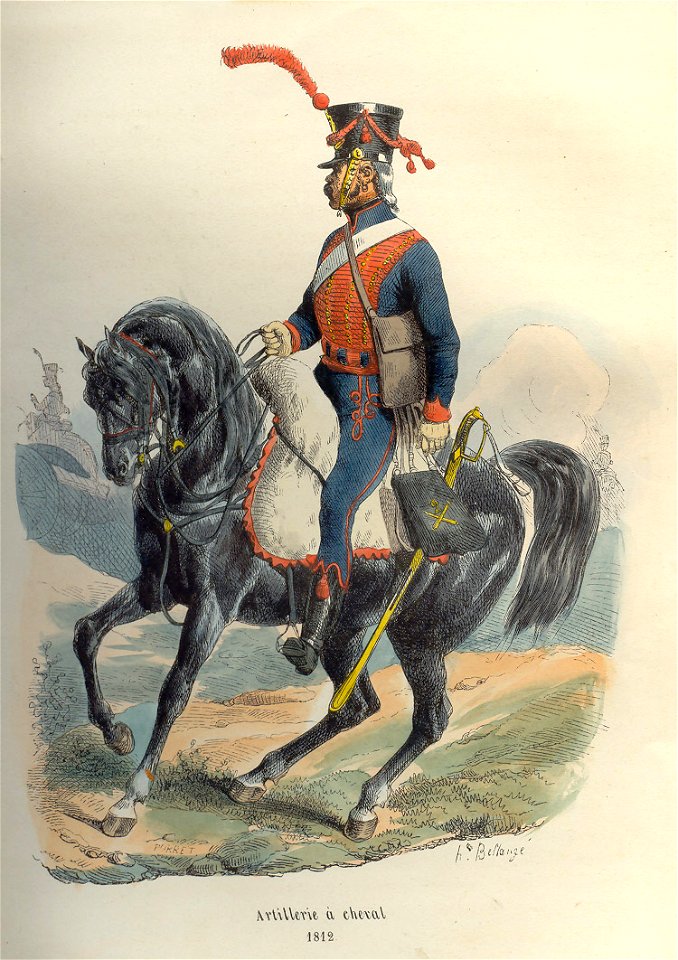 Napoleon Horse artillerist by Bellange
