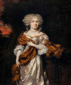N. Maes - Portret van een vrouw, mogelijk Maria Fagel (1649-1739). Echtgenote van François Doublet - C542 - Cultural Heritage Agency of the Netherlands Art Collection