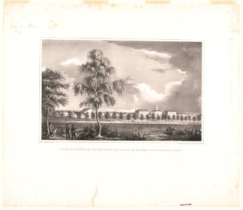 N.W. view of Waterville College, on the west bank of the Kennebeck River, Waterville, Maine LCCN2003672921