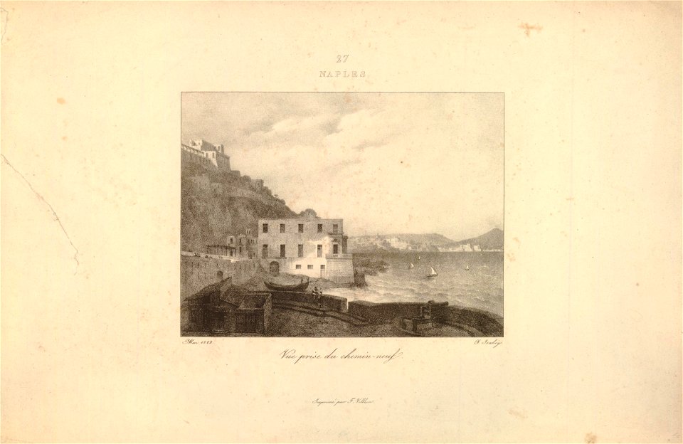 Naples - vue prise du chemin-neuf (BM 1920,0420.113)