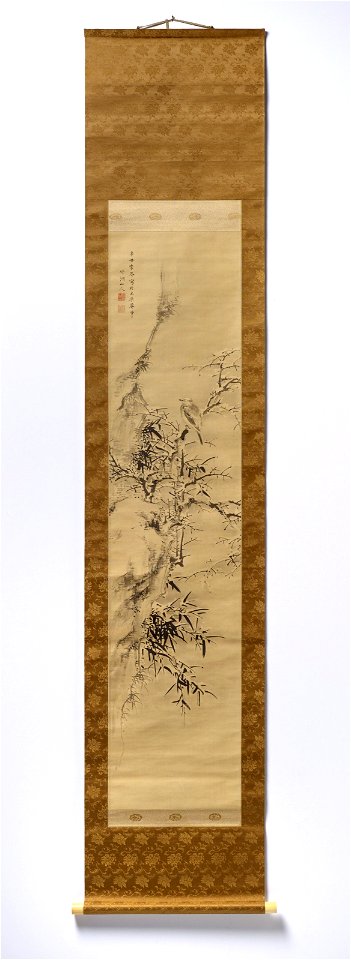 Nakabayashi Chikuto - Bird in Snow - 2010.41.A.B - Museum of Fine Arts