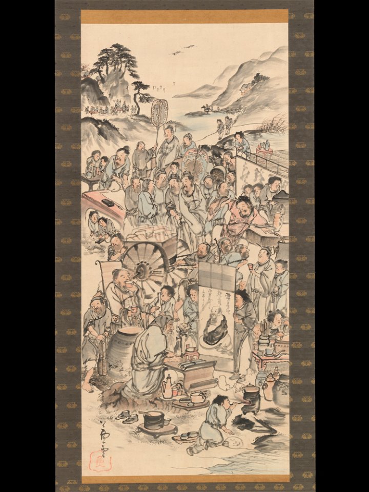 Nagasawa Rosetsu - Drinking Festival of the Eight Immortals of the Wine Cup - 2015.300.204 - Metropolitan Museum of Art