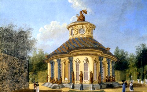 Chinesisches Teehaus zu Sanssouci (Nagel). Free illustration for personal and commercial use.