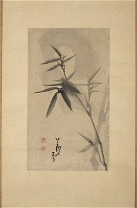 Nagasawa Rosetsu 長沢芦雪 - Bamboo under the Moonlight - 2008-1081 - Princeton University Art Museum
