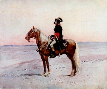 Napoleon in Egypt by Edouard Detaille. Free illustration for personal and commercial use.