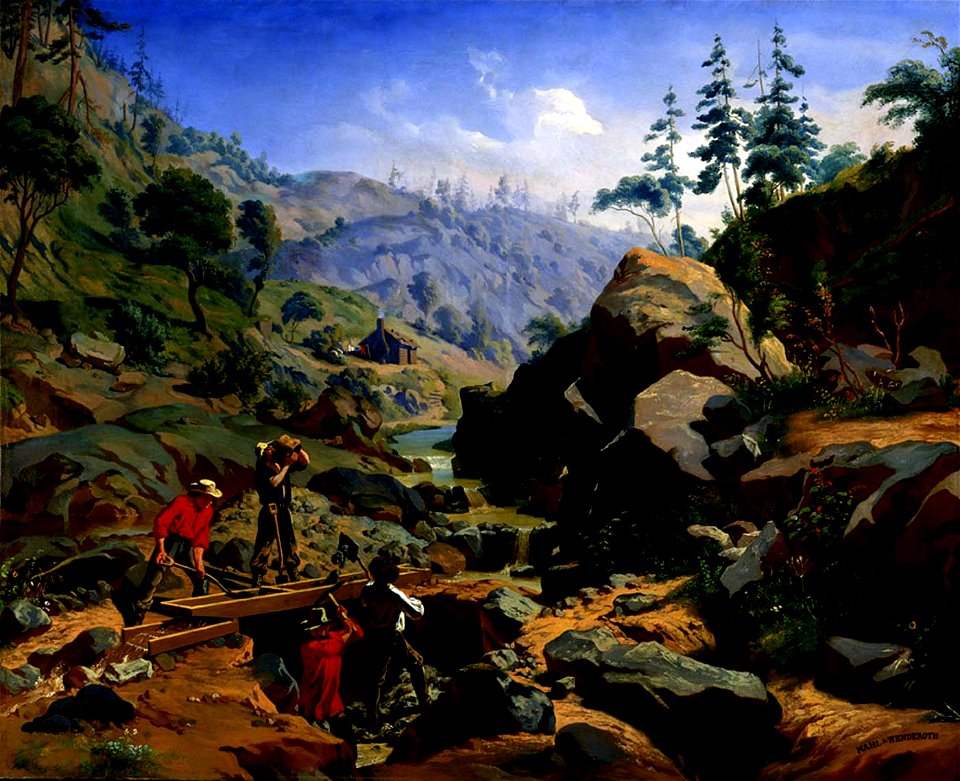 Nahl 1851-1852, Miners in the Sierras