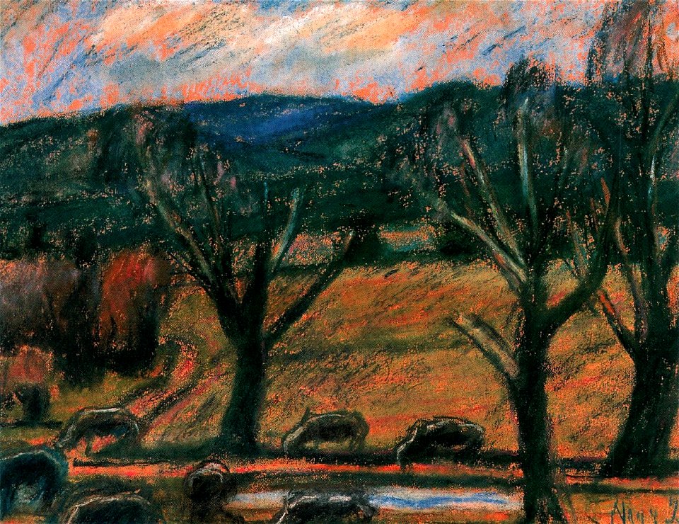Nagy Landscape with Sheep