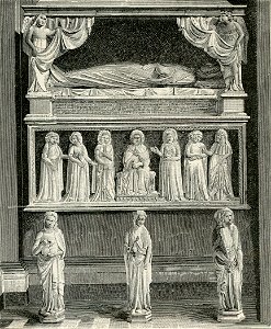 Napoli chiesa di S Chiara monumento ad Antonia Gaudino