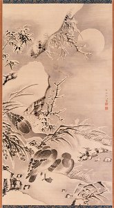 Nakabayashi Chikuto - Ducks in the Winter Moonlight - 1983.36 - Detroit Institute of Arts