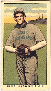 Nagle, Los Angeles Team, baseball card portrait LCCN2008676993