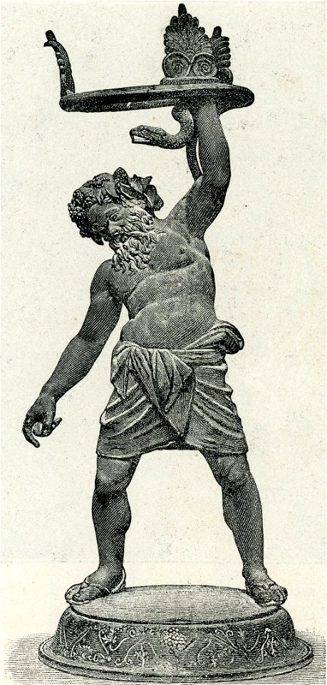 Napoli Museo Nazionale Sileno che porta un vaso